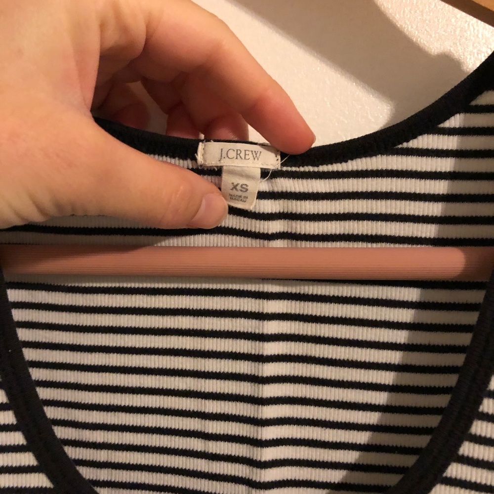 JCrew Striped Ribbed Tank - Picture 2 of 5